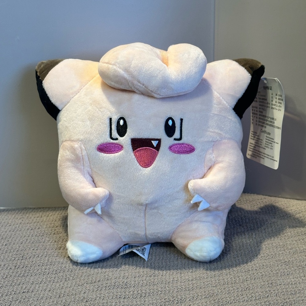 Game Freak Pokemon Clefairy Plush, 8 inch. NWT